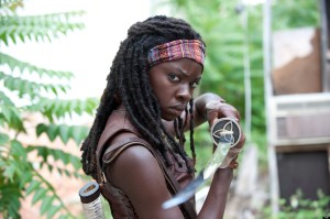 Michonne (Danai Gurira) - The Walking Dead - Season 3, Episode 1 - Photo Credit: Gene Page/AMC